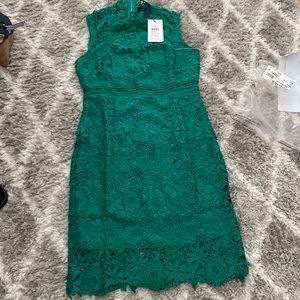 Bardot green midi dress